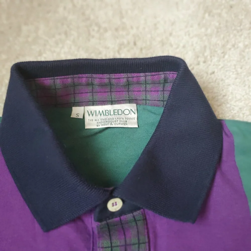 Vintage 90's Official The Champions Wimbledon Polo Shirt Size Small Never Worn - Picture 4 of 6